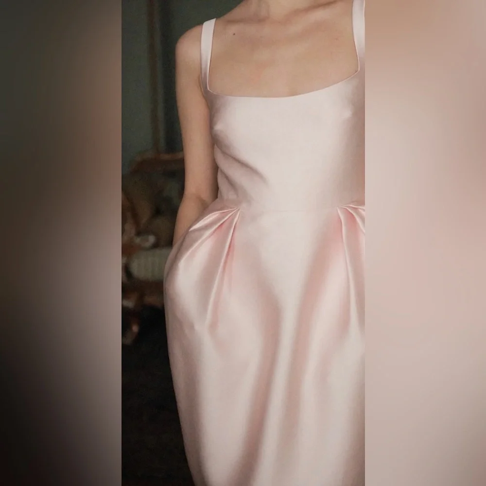 NWT MAISON AMORY THE TULIP DRESS IN DUSTY PINK - Picture 4 of 15